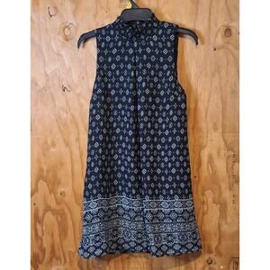 Speechless Dress Women's Size Medium Black Retro Bandana Patten 60s Summer Party
